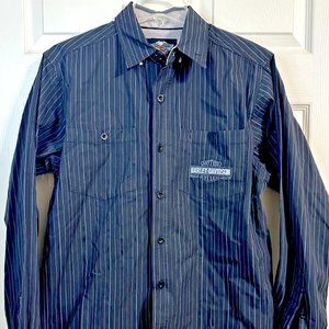 Harley Davidson Button Down Long Sleeve Shirt Medium Multicolor Mens Size M